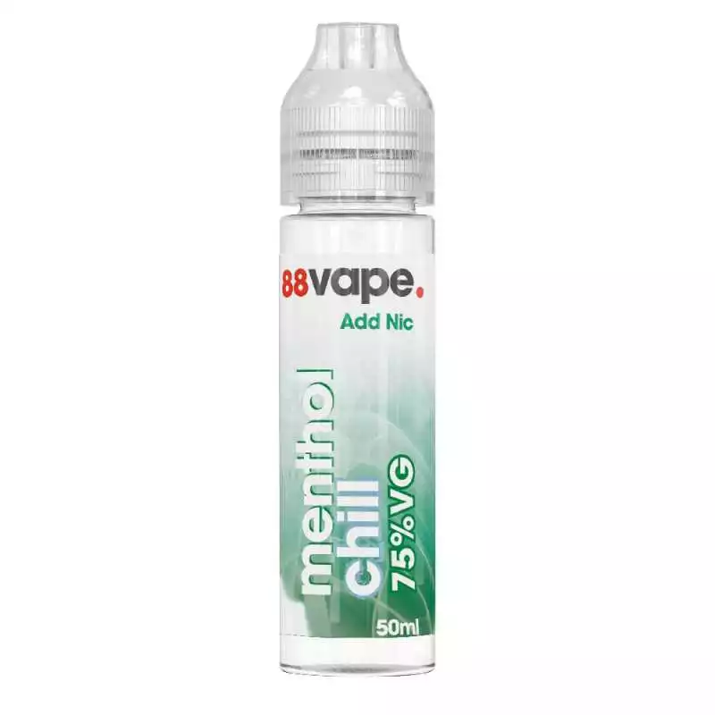 88 Vape menthol 50ml eliquide épais à booster 25/75