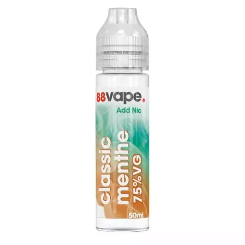 88 Vape tabac menthe 50ml eliquide épais à booster 25/75