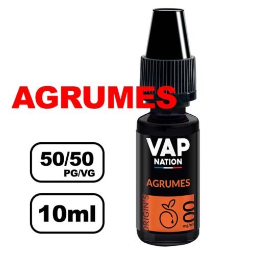 Vap nation Origin's 10ml e-liquide mono arôme pour cigarette electronique au bureau de tabac- agrumes