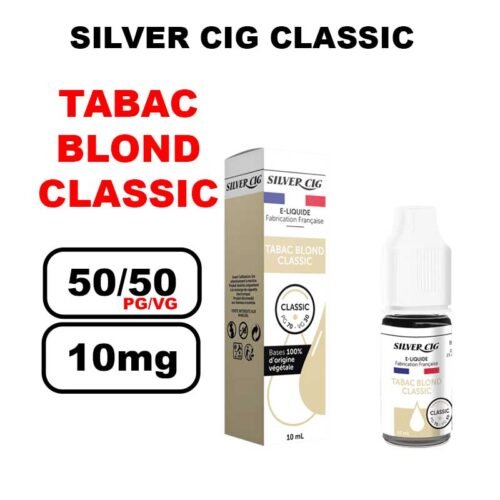 Silver cig classic 10ml saveur mono au bureau de tabac- blond classic