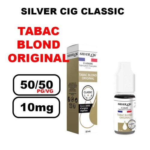 Silver cig classic 10ml saveur mono au bureau de tabac- blond original