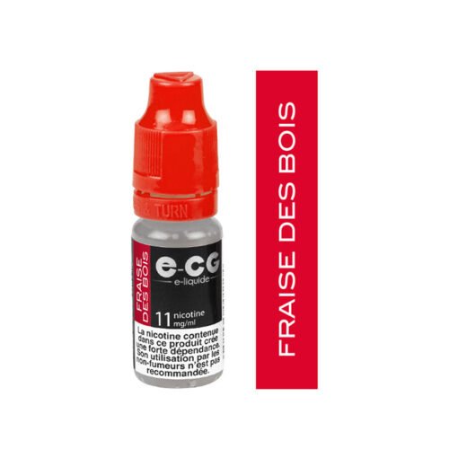 E-cg vap 10ml e-liquide saveur mono arômes - fraise des bois