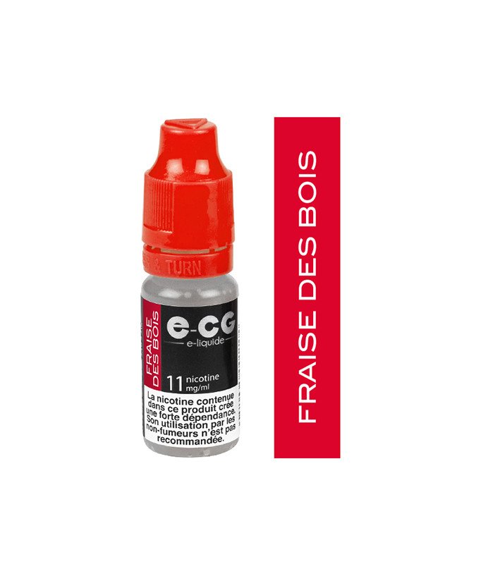 E-cg vap 10ml e-liquide saveur mono arômes - fraise des bois