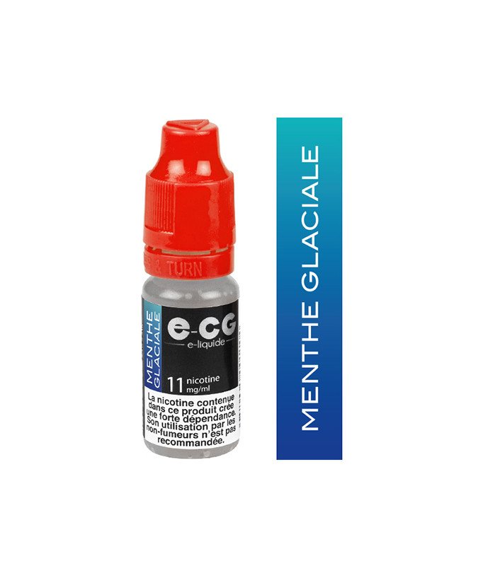 E-cg vap 10ml e-liquide saveur mono arômes - Menthe glaciale