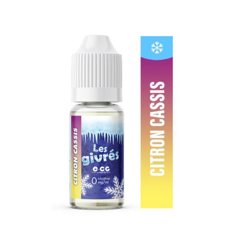 E-cg vap Les Givrées 10ml e-liquide saveur fruité frais bon marché buraliste- ctrion-cassis