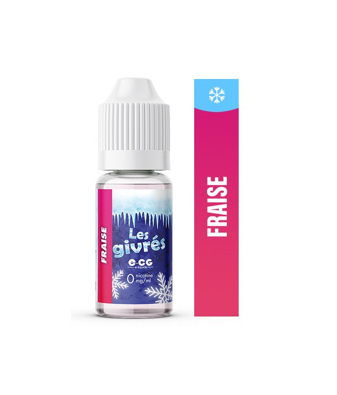 E-cg vap Les Givrées 10ml e-liquide saveur fruité frais bon marché buraliste- fraise