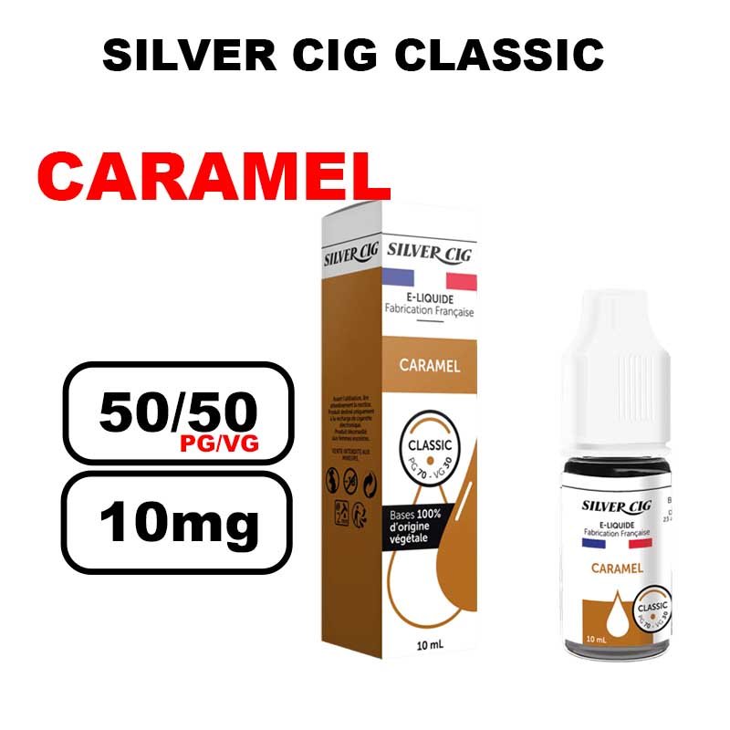 Silver cig classic 10ml saveur mono au bureau de tabac- caramel