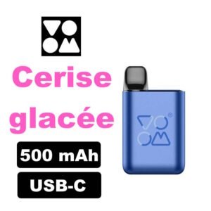 Voom cerise glacée Starter kit x1 cartouches puff 2ml e-liquide pré-rempli sans fuite