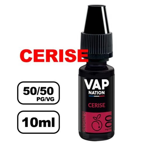 Vap nation Origin's 10ml e-liquide mono arôme pour cigarette electronique au bureau de tabac- cerise