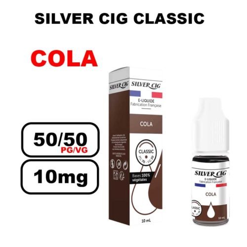 Silver cig classic 10ml saveur mono au bureau de tabac- cola