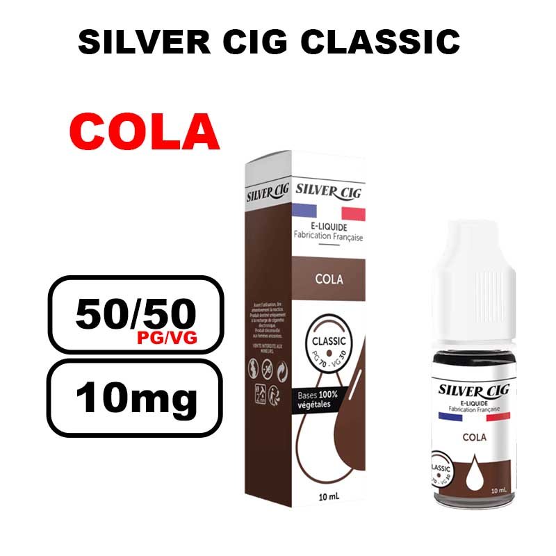 Silver cig classic 10ml saveur mono au bureau de tabac- cola