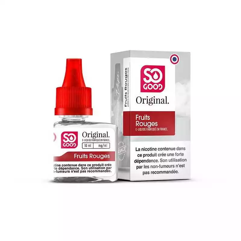so good eliquide 10ml bureau de tabac fruits rouges