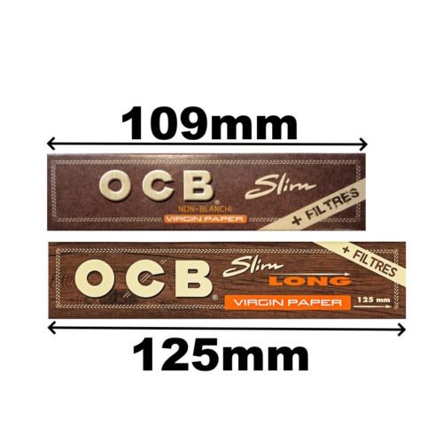 Papier OCB bio slim Virgin long xl marron non blanchi + filtres tips toncar