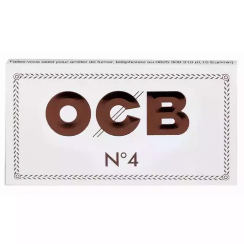 Papier OCB Blanc N°4 Regular x100 feuilles à rouler pour votre tabac