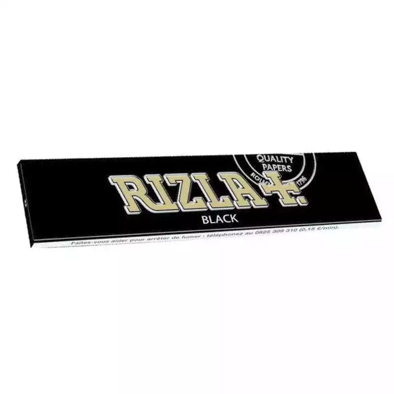 Papier RIZLA slim Noir longue x32 feuilles à rouler pour votre tabac