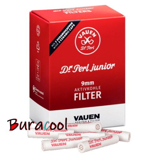 VAUEN Filtre 9mm 100 pipe charbon actif anti impureté et goudron