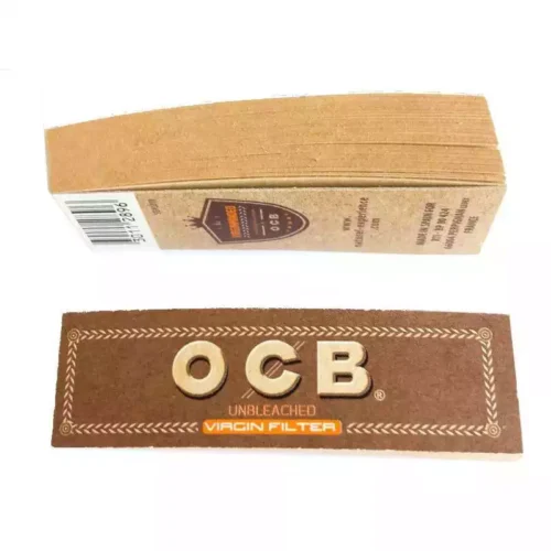 Ocb filtre carton tips virgin marron non blanchi