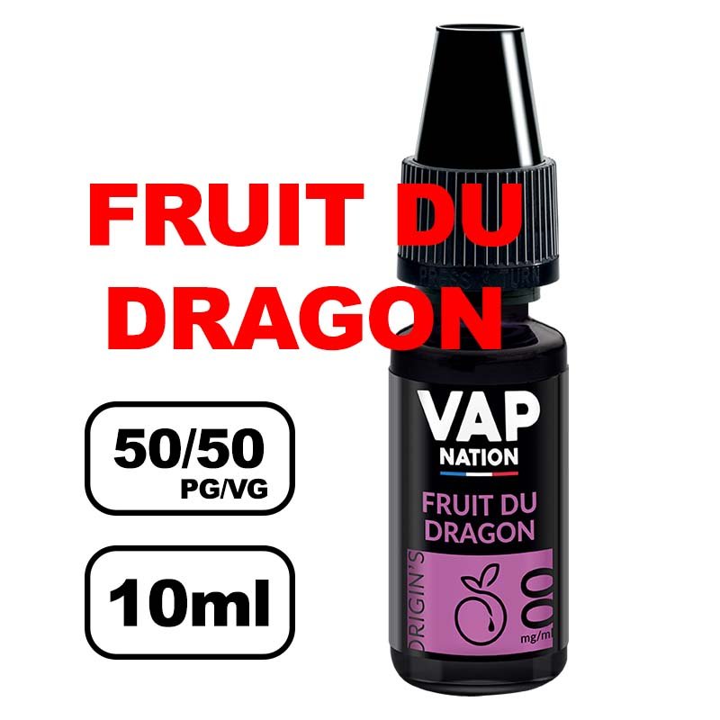 Vap nation Origin's 10ml e-liquide mono arôme pour cigarette electronique au bureau de tabac- fruit du dragon