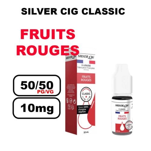 Silver cig classic 10ml saveur mono au bureau de tabac- fruits rouges