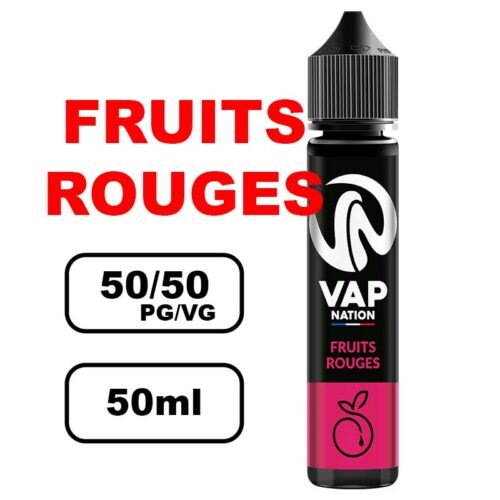 Vap nation Origin's 50ml e-liquide flacon mono arôme pour cigarette electronique au bureau de tabac- fruits rouges