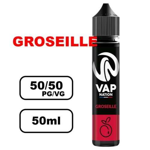 Vap nation Origin's 50ml e-liquide flacon mono arôme pour cigarette electronique au bureau de tabac- groseille