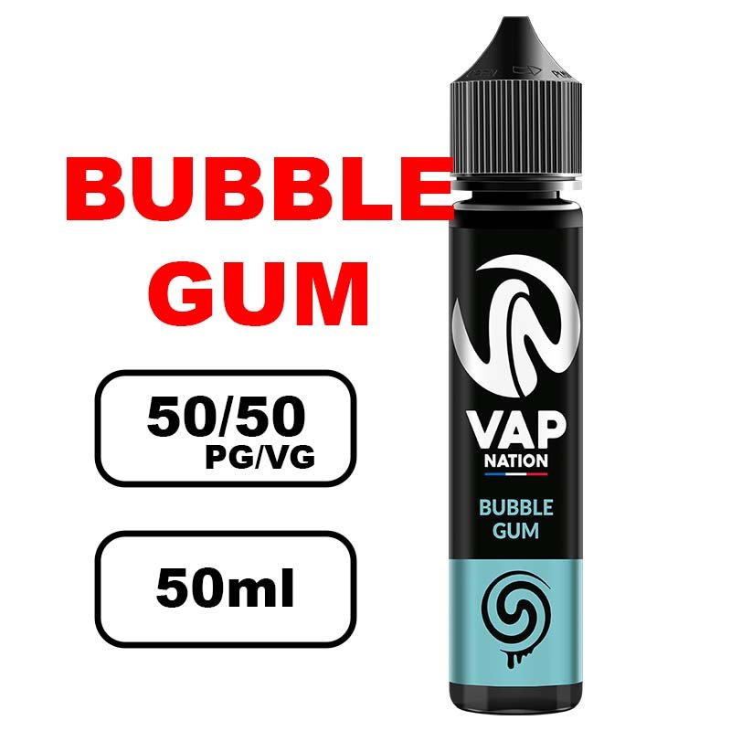 Vap nation Origin's 50ml e-liquide flacon mono arôme pour cigarette electronique au bureau de tabac- gum