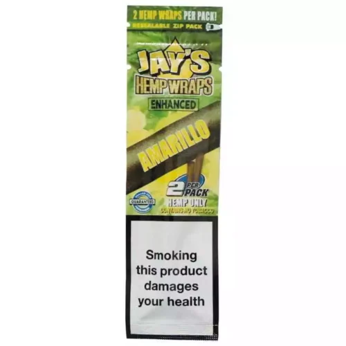 JUICY JAYS amarillo blunt Wraps chanvre naturel aromatisé sans tabac - x2 feuilles parfumées saveur fruitée pas cher