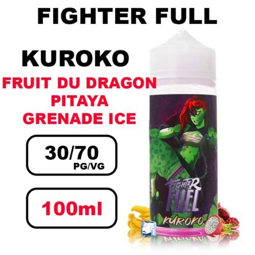 Fighter Fuel 100ml E-liquide épais à booster gros nuage pour cigarette electronique- kuroko