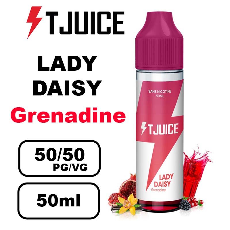 T-juice 50ml e-liquide - Vapez des Saveurs Fruitées et Fraîches en Grand Format- lady daisy