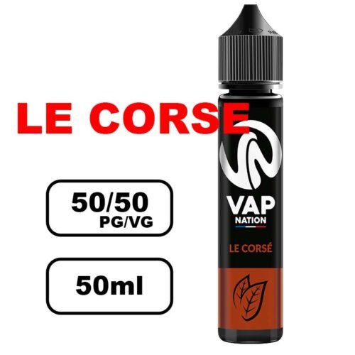 Vap nation Origin's 50ml e-liquide flacon mono arôme pour cigarette electronique au bureau de tabac- corse