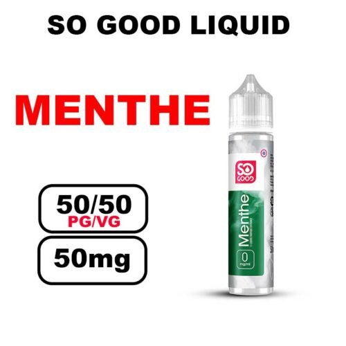 So good 50ml eliquide grand format pour cigarette electronique au bureau tabac- menthe