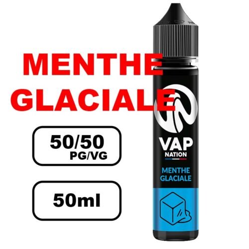 Vap nation Origin's 50ml e-liquide flacon mono arôme pour cigarette electronique au bureau de tabac- menthe glaciale