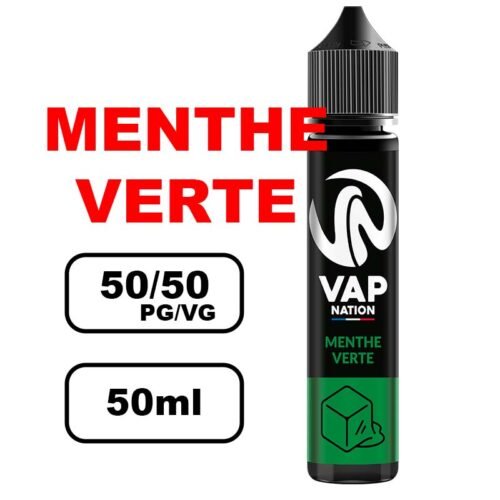 Vap nation Origin's 50ml e-liquide flacon mono arôme pour cigarette electronique au bureau de tabac- menthe verte