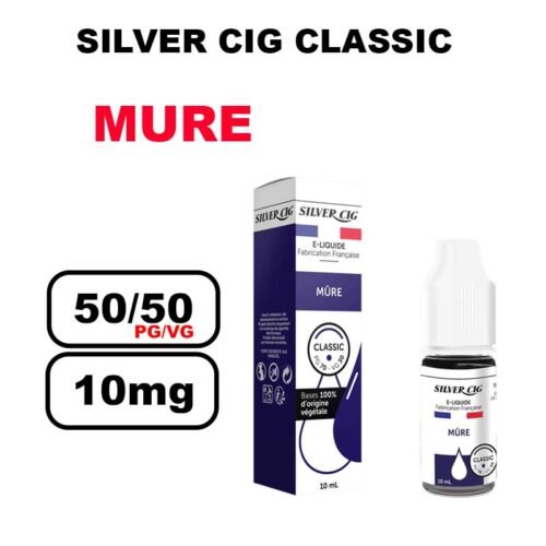 Silver cig classic 10ml saveur mono au bureau de tabac- mure