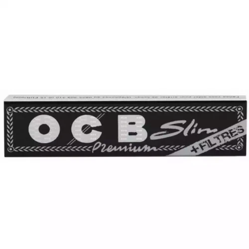 feuille ocb slim noir filtre stick carton