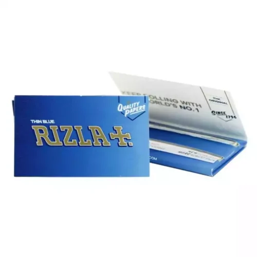 Papier RIZLA Bleu Regular x100 feuilles courtes à rouler pour votre tabac