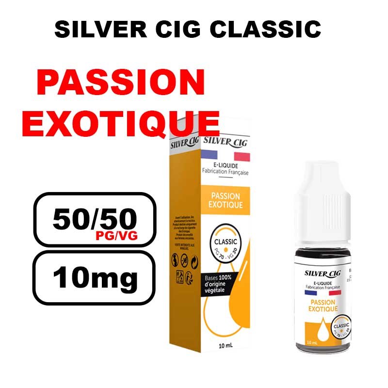 Silver cig classic 10ml saveur mono au bureau de tabac- passion