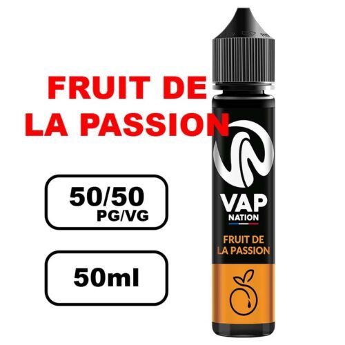 Vap nation Origin's 50ml e-liquide flacon mono arôme pour cigarette electronique au bureau de tabac- fruit de la passion