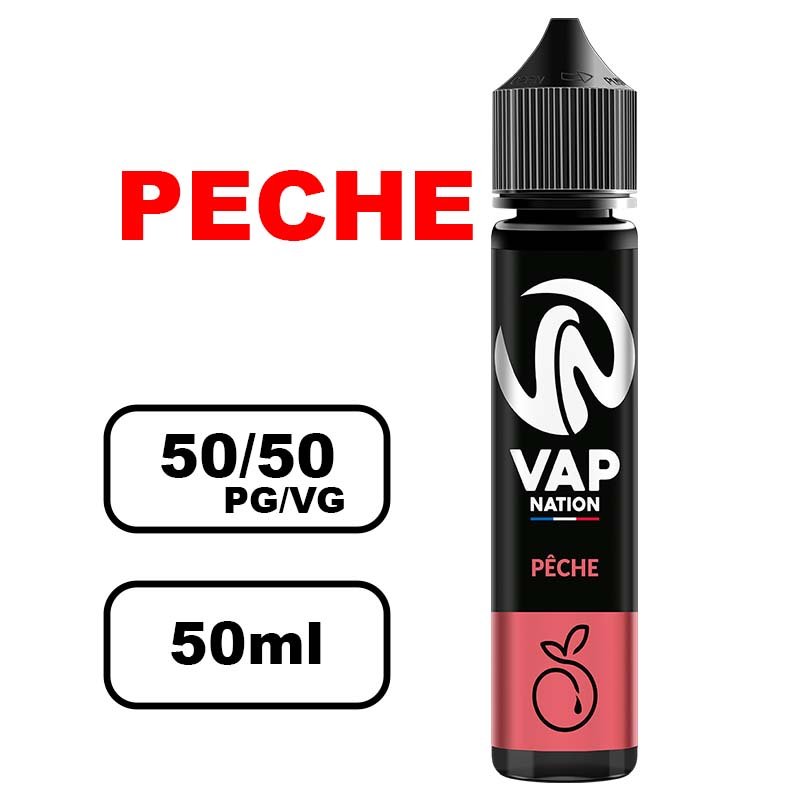 Vap nation Origin's 50ml e-liquide flacon mono arôme pour cigarette electronique au bureau de tabac- peche