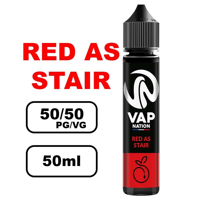 Vap nation Origin's 50ml e-liquide flacon mono arôme pour cigarette electronique au bureau de tabac- red as stair