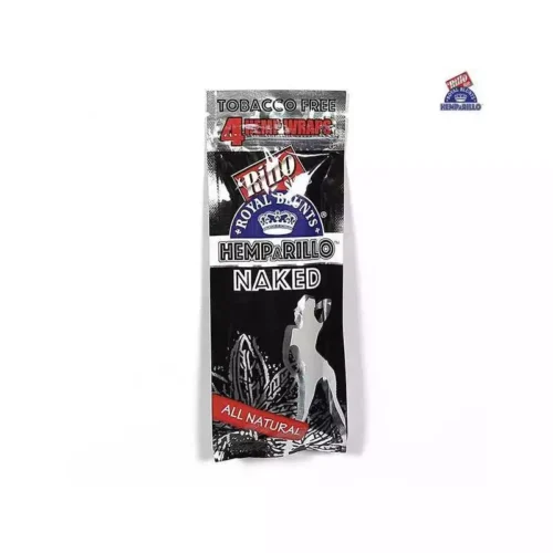 ROYAL naked BLUNTS HEMPARILLO Wraps hemp aromatisé sans tabac - sachet x4 feuilles parfumées saveur fruitée pas cher