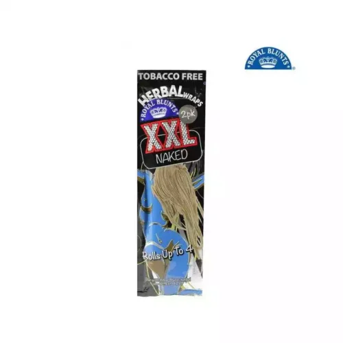 ROYAL BLUNTS XXL naked Papier Wraps hemp bio aromatisé sans tabac - x2 feuilles parfumées saveur fruitée pas cher