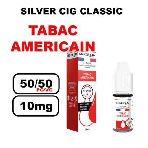 Silver cig classic 10ml saveur mono au bureau de tabac- americain
