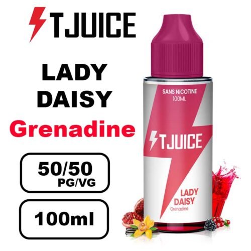 T-juice 100ml e-liquide - Vapez des saveurs fruitées et fraîches en grand format- lady daisy