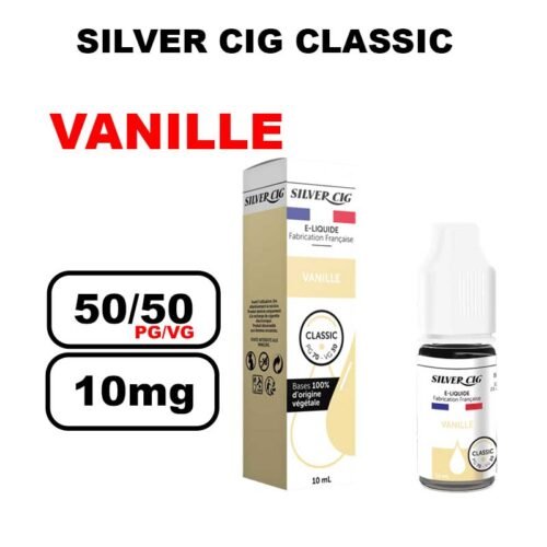 Silver cig classic 10ml saveur mono au bureau de tabac-vanille