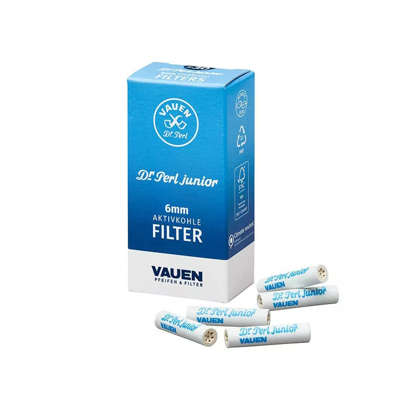 VAUEN Filtre 6mm pipe charbon actif anti impureté et goudron