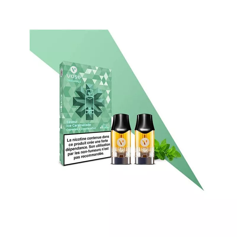 vuse ice caramelisée epod cartouche