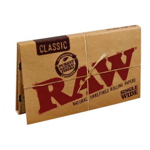 Papier RAW CLASSIC Regular x100 feuilles non blanchi à rouler pour votre tabac