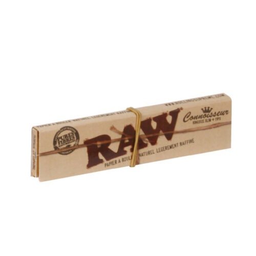 Papier RAW Connoisseur slim + filtre carton x32 feuilles à rouler pour votre tabac