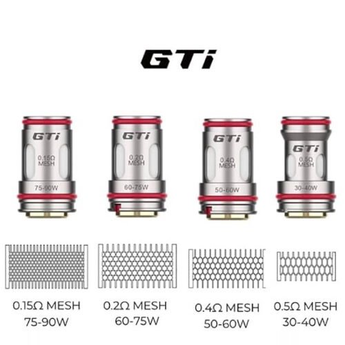 resistance vaporesso gti mesh